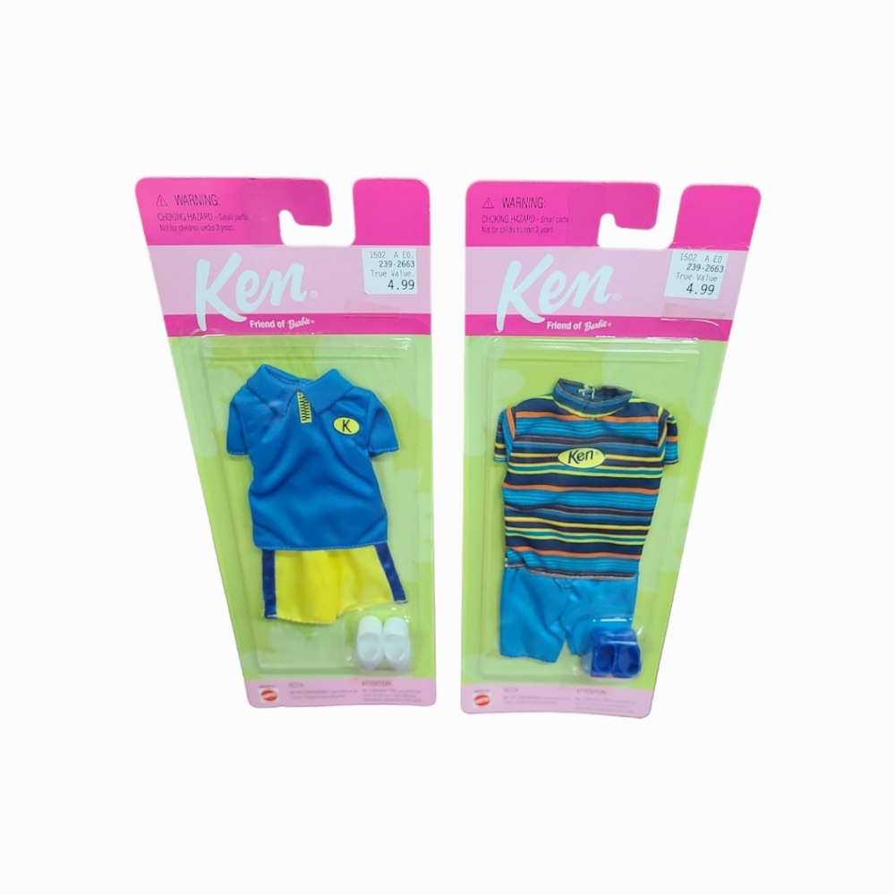 Vintage 1999 Barbie Mattel Ken Outfit Set of 2